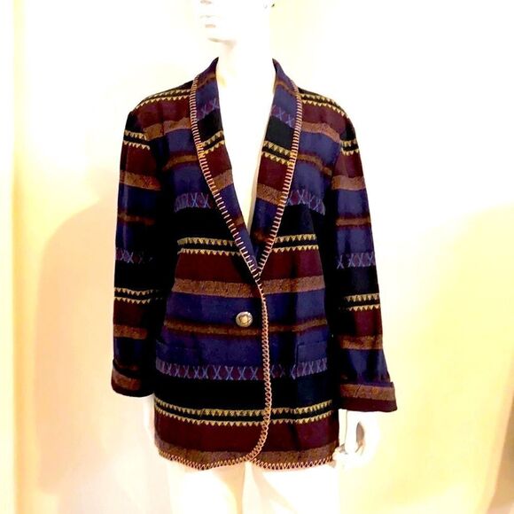 Vintage David Paul Southwest “Blanket” Blazer - Picture 1 of 7